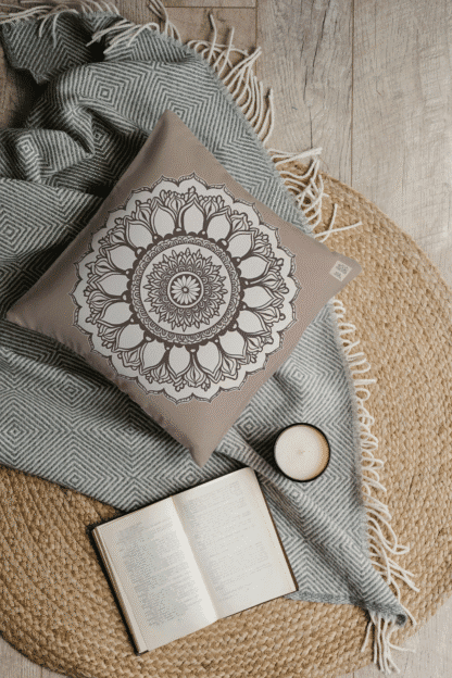 Boho Mandala Decorative Pillow - Image 3