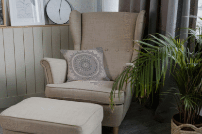 Polyester Square Pillow Mandala Pattern - Boho Home Decor - Image 4