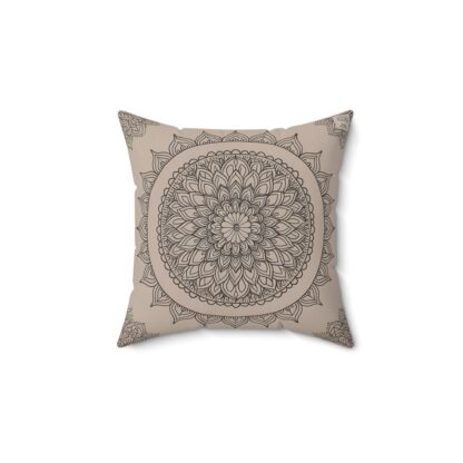 Polyester Square Pillow Mandala Pattern - Boho Home Decor