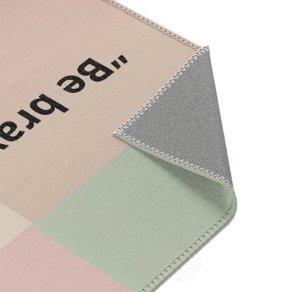 Motivational Area Rug - 'Be Brave, Be Bold' Soft Home Decor - Image 2