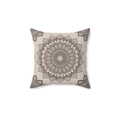 Mandala Design Spun Polyester Square Pillow - Cozy Home Accent