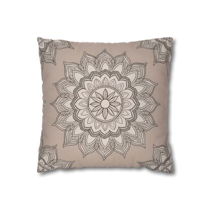Boho Mandala Square Pillowcase - Cozy Decorative Home Accent