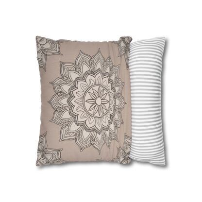 Boho Mandala Square Pillowcase - Cozy Decorative Home Accent - Image 2