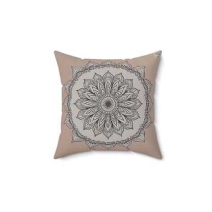 Mandala Design Spun Polyester Square Pillow - Cozy Home Decor Accent